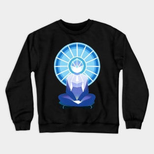 Aura Blue Meditation 05 Crewneck Sweatshirt